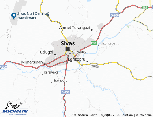 Mappa MICHELIN Kardeşler - ViaMichelin