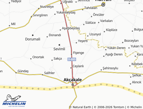 MICHELIN Fişenge map - ViaMichelin