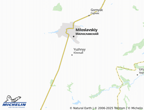 MICHELIN Yuzhnyy map - ViaMichelin