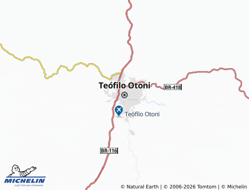 MICHELIN Teófilo Otoni map - ViaMichelin