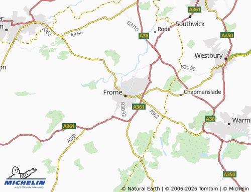 Carte MICHELIN Frome - ViaMichelin