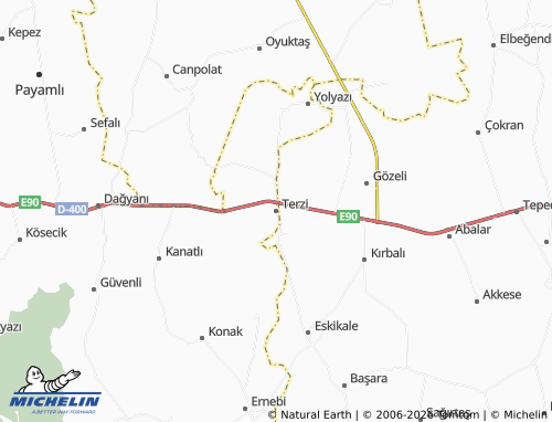 MICHELIN Terzi map - ViaMichelin