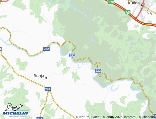 Mapa MICHELIN Kratečko - ViaMichelin