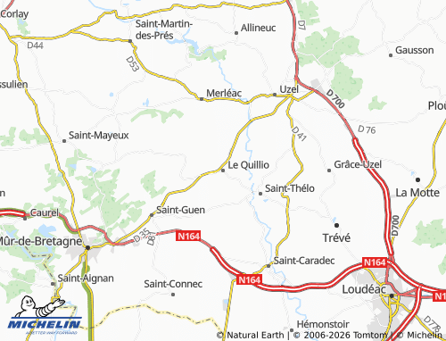 MICHELIN Le Quillio map - ViaMichelin