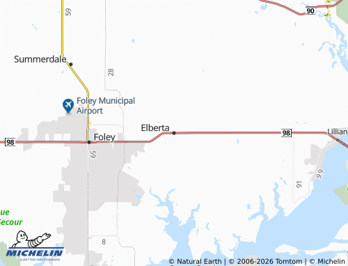 Mapa MICHELIN Elberta - ViaMichelin
