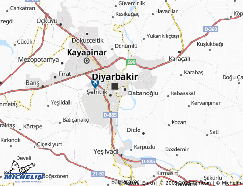 MICHELIN Abdaldede map - ViaMichelin