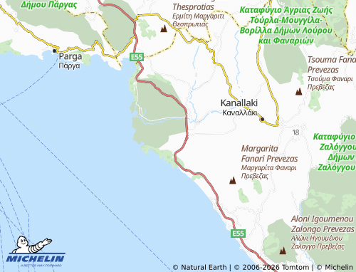 MICHELIN Valanidorachi map - ViaMichelin