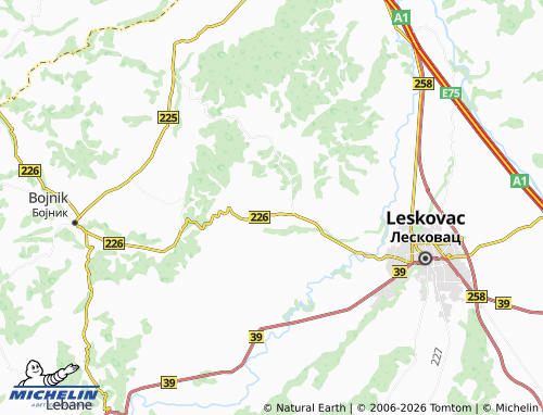 Mapa MICHELIN Belanovce - ViaMichelin