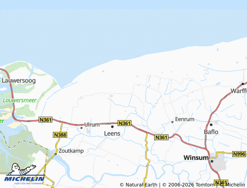 Mapa MICHELIN Kloosterburen - ViaMichelin