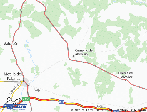 Mapa MICHELIN Campillo de Altobuey - ViaMichelin