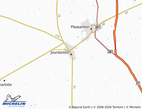 Mapa MICHELIN Jourdanton - ViaMichelin