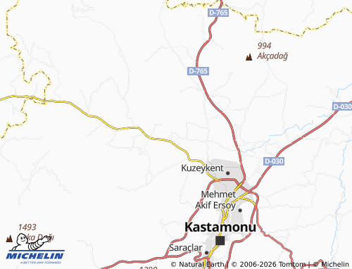 MICHELIN Gölköy map - ViaMichelin