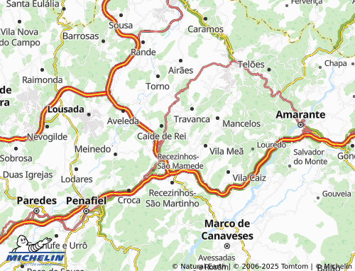 MICHELIN Barreiro de Travanca map - ViaMichelin