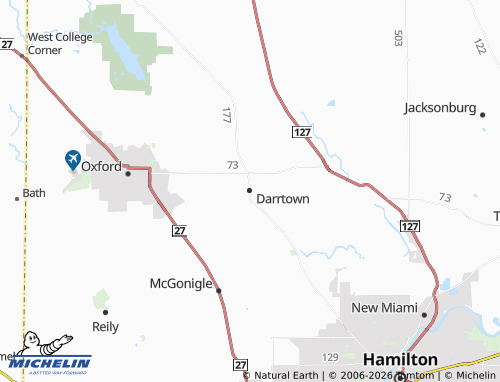 Carte MICHELIN Darrtown - ViaMichelin