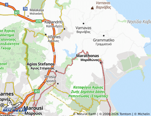 Mapa MICHELIN Limni Marathona - ViaMichelin