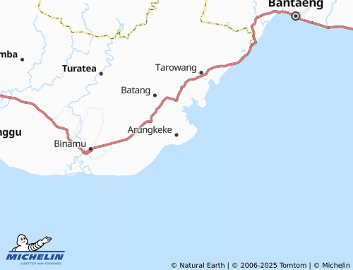 MICHELIN Arungkeke map - ViaMichelin