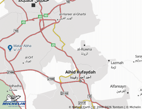 MICHELIN-Landkarte al-Ruwnih - ViaMichelin