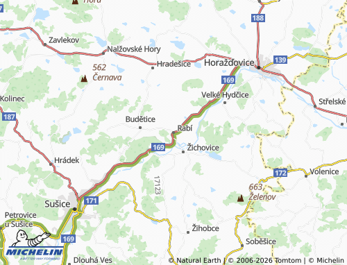 Mappa MICHELIN Rabí - ViaMichelin