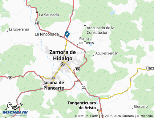 MICHELIN-Landkarte Real de Minas - ViaMichelin