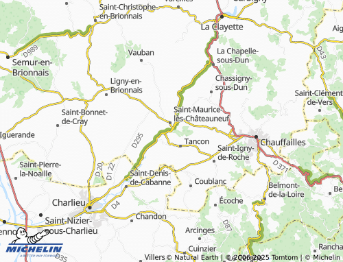 Carte MICHELIN Châteauneuf - ViaMichelin