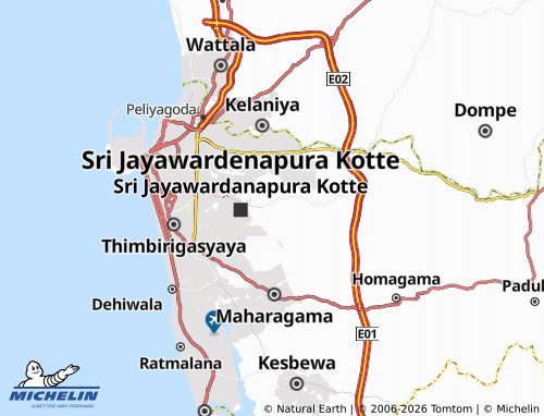 Mappa MICHELIN Battaramulla North - ViaMichelin