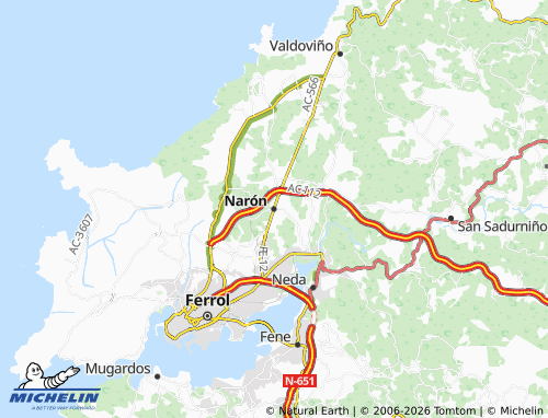 MICHELIN Narón map - ViaMichelin