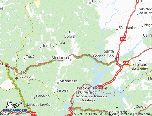 MICHELIN Barril map - ViaMichelin
