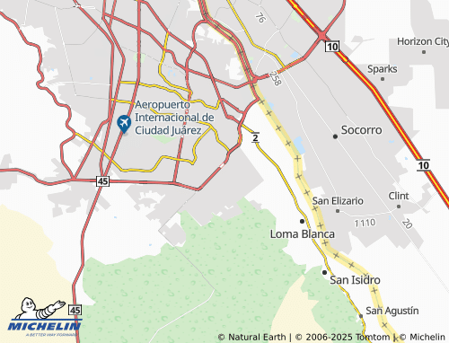 MICHELIN Jardines de San Francisco map - ViaMichelin