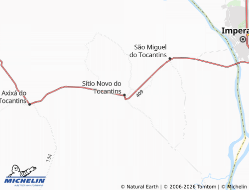 Mappa MICHELIN Sítio Novo do Tocantins - ViaMichelin