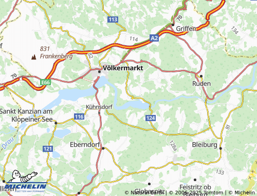 MICHELIN Gurtschitschach map - ViaMichelin