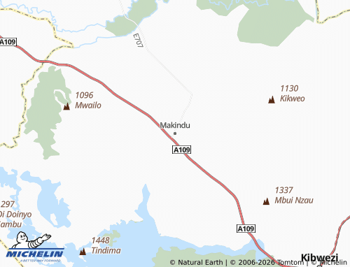 MICHELIN Makindu map - ViaMichelin