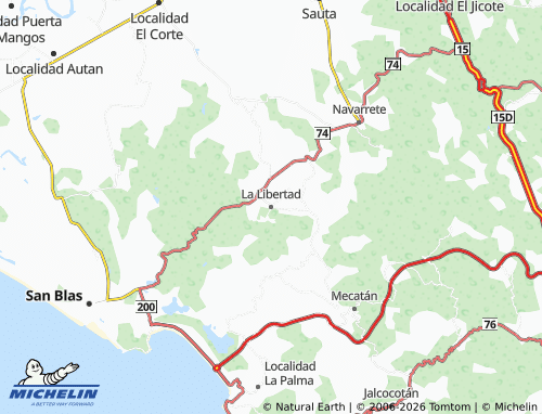 MICHELIN-Landkarte La Libertad - ViaMichelin