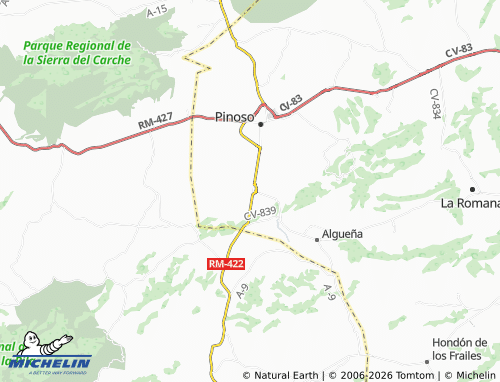 Kaart MICHELIN Rodriguillo - ViaMichelin