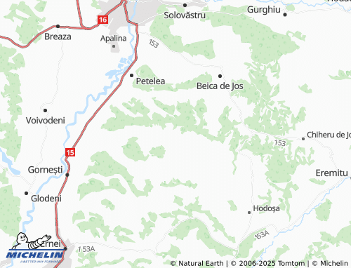 Mappa MICHELIN Petrilaca De Mureș - ViaMichelin