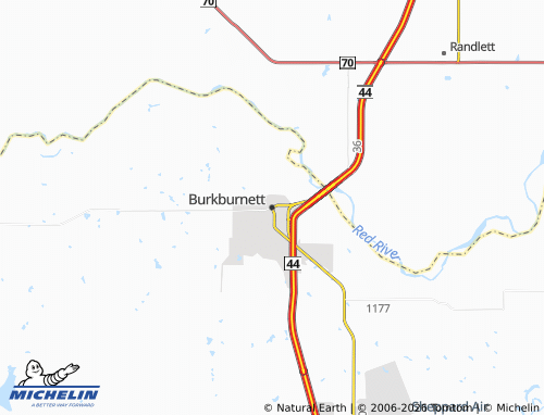 Kaart MICHELIN Burkburnett - ViaMichelin