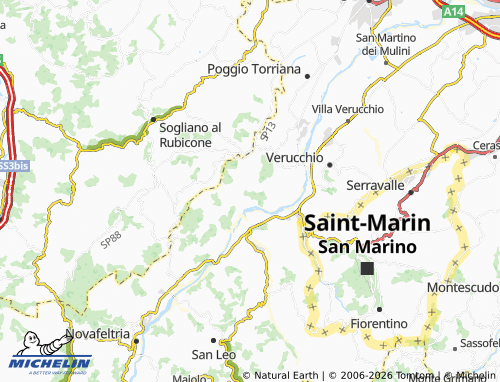 MICHELIN-Landkarte Montebello - ViaMichelin