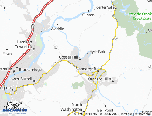 MICHELIN West Leechburg map - ViaMichelin