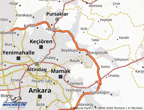 MICHELIN Feridun Çelik map - ViaMichelin
