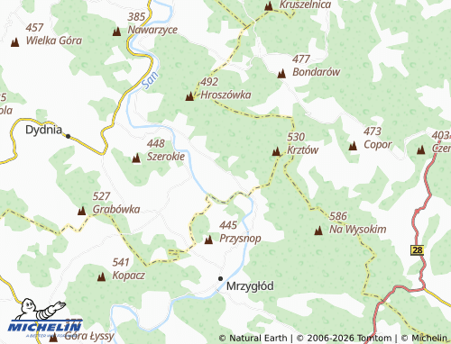 MICHELIN Ulucz map - ViaMichelin