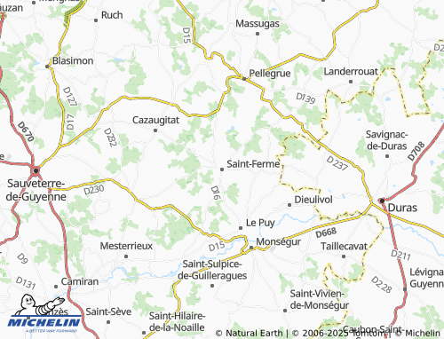 MICHELIN Saint-Ferme map - ViaMichelin