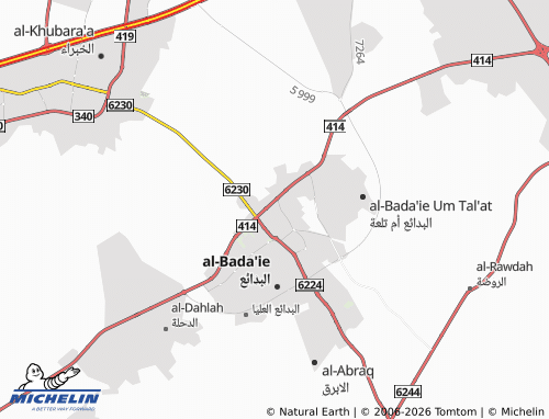 MICHELIN-Landkarte al-Khaleej - ViaMichelin