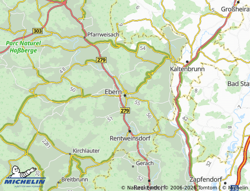 Mappa MICHELIN Ebern - ViaMichelin