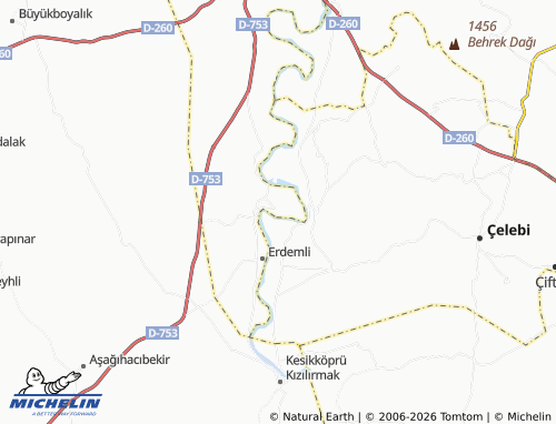 MICHELIN Akkoşan map - ViaMichelin