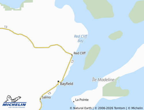 Kaart MICHELIN Red Cliff - ViaMichelin