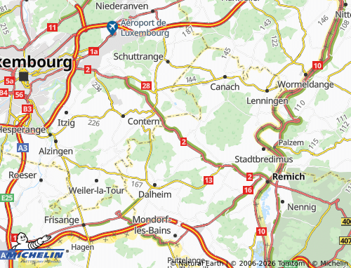 MICHELIN Trintange map - ViaMichelin