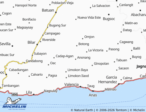MICHELIN Lapsaon map - ViaMichelin