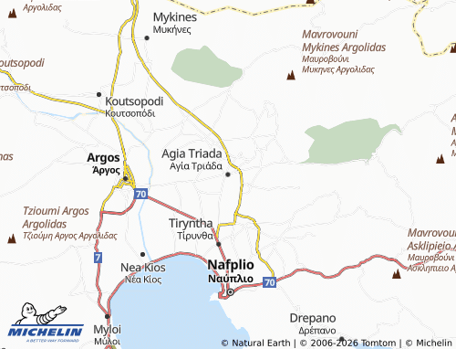 MICHELIN Agia Triada map - ViaMichelin