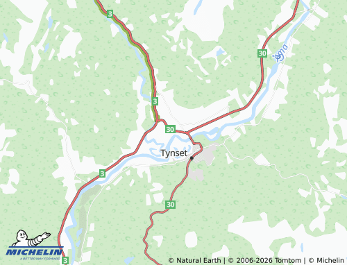 MICHELIN-Landkarte Nedby - ViaMichelin