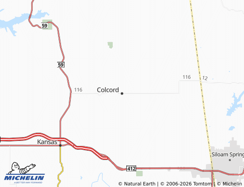 Mapa MICHELIN Colcord - ViaMichelin