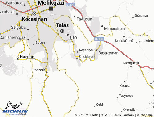 MICHELIN Zincidere map - ViaMichelin